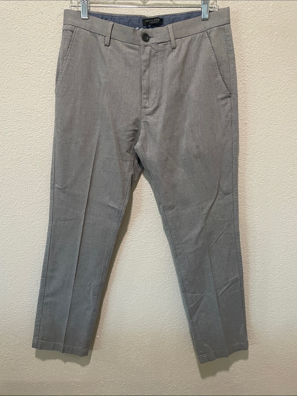 Mens Banana Republic Kentfield Pant, grey, 31 30